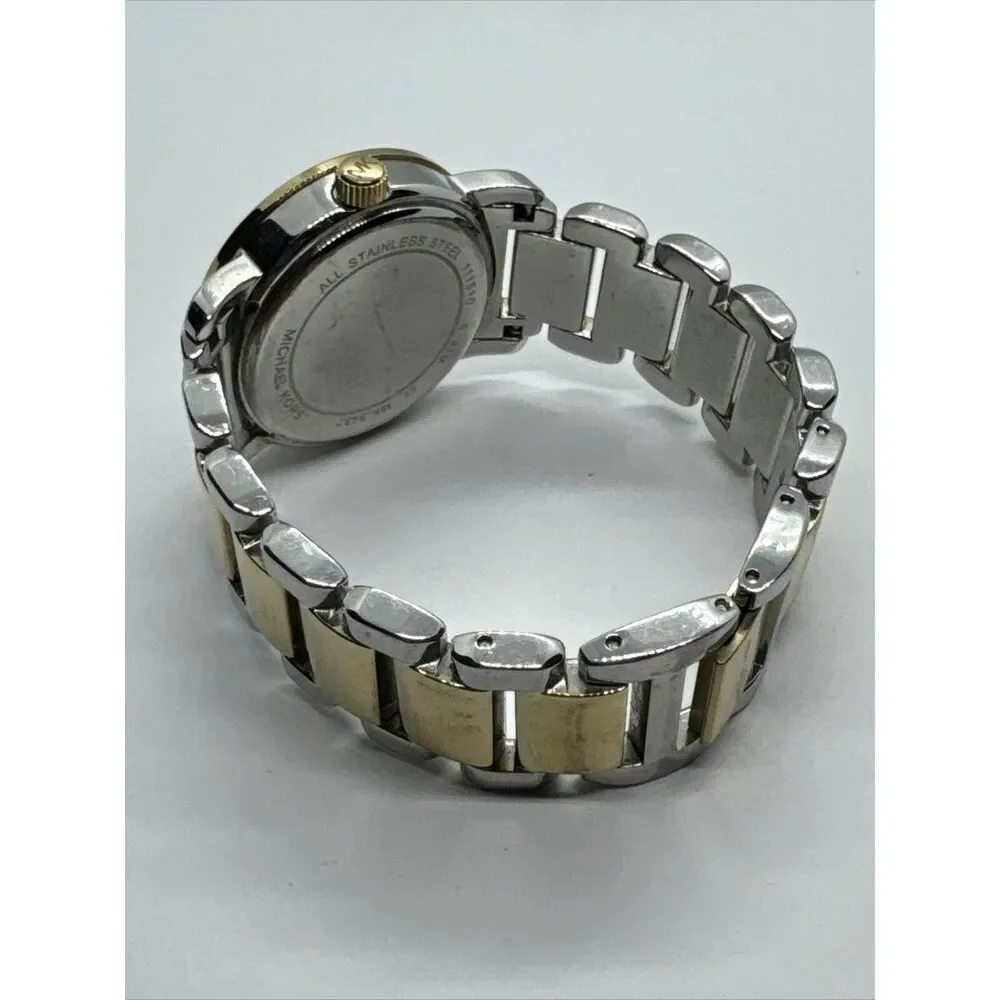 Michael Kors Janey MK3487 Men Two-Tone Stainless Steel Analog Dial Watch JNA740